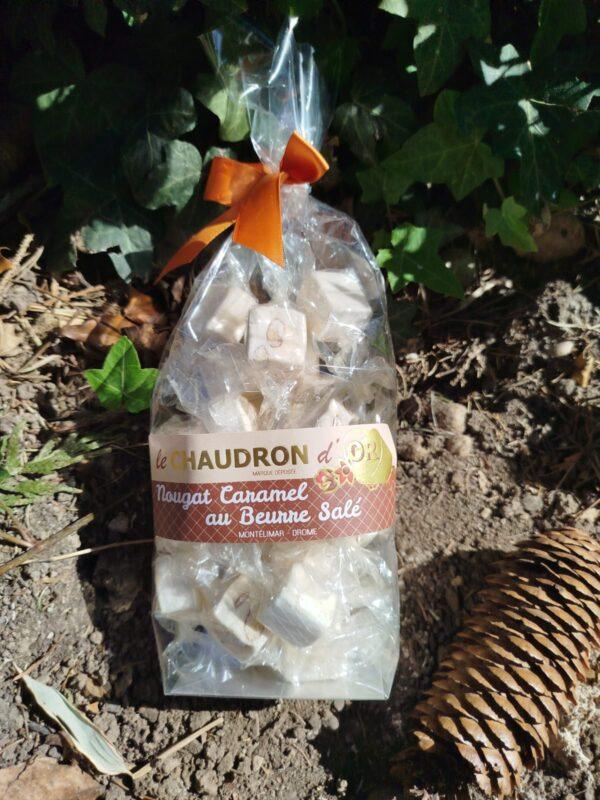 Nougat de Montélimar caramel beurre salé papillotes 200 gr